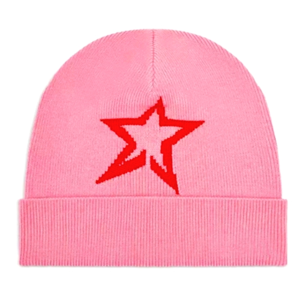 💥 Perfect Moment Pillow Wool Beanie Pink Azalea Pink Perfect Moment Star Beanie